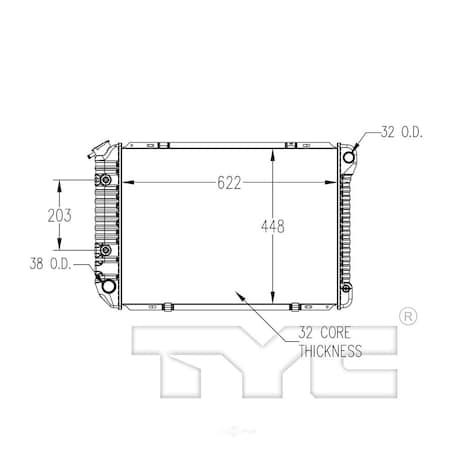 Tyc Radiator Assembly No Tyc 556 556